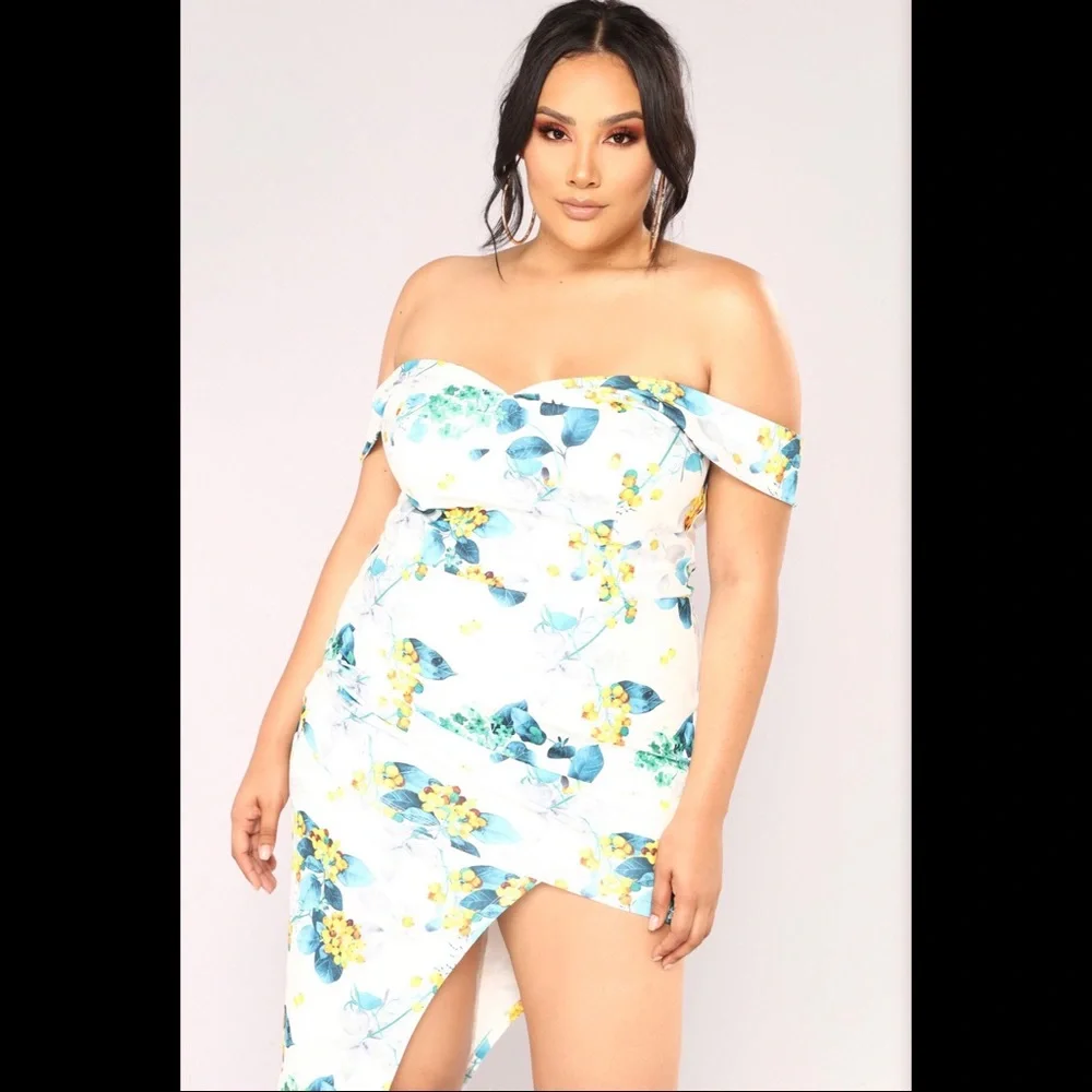 Fashion Nova Flower Market Asymmetrical Dress! - Picture 2 of 4